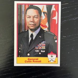 Desert storm trading card. General Colin Powell